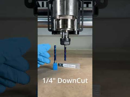 1/4" CNC Down-Cut End Mill – 1/4" Shank